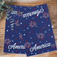 thumbnail image 4 of American Independence Day Kitchen Towels Set of 3, Water Absorbent Dish Towel, Red Blue Fireworks Retro Stars Decorative Hand Towels - Quick Drying Cloth for Cooking Baking, 18x28 Inch, 4 of 8