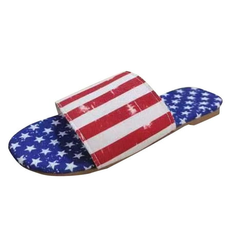 

Gzea Slippers For Women Flat Sandals For Women New Summer Casual Breathable Slippers Blue 41