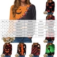 thumbnail image 4 of Duqingm Halloween Shirts for Women 2026 Novelty Funny Print Gothic Tshirts Long Sleeve Crewneck Tops,XL, 4 of 7