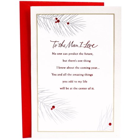 Hallmark Christmas Romantic Greeting Card for Husband or Boyfriend