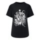 thumbnail image 1 of Mujeres Fahion Cuello redondo Mangas caídas Hombro Camiseta Estampado de calavera Blusa Túnica Tops Fridja  zx1907, 1 of 1