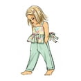 thumbnail image 4 of Butterick Sewing Pattern 6936 - Toddlers' Overalls and Dress, Size: A (1/2-1-2-3-4), 4 of 7