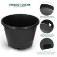 thumbnail image 4 of 10 Pack Plastic Plant Pots Seedling Cups Plant Container Nursery Pots Fit for Seeds Germination, Seedlings Growing, Succulents Planting, Seeds Starting, Black, 4 of 8