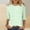 Green, variant on QHWAUAKFBN T Shirts For Women Trendy Graphic 3/4 Sleeve Workout Tunic Shirts Summer Plus Size Shirts Three Quarter Sleeve Tshirts Top