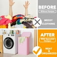 thumbnail image 6 of SpaceAid 110L Laundry Hamper with Lid, Large Tall Clothes Basket Bin, Pink, 6 of 6