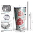 thumbnail image 6 of 30oz Pioneer Flower Tumblers Stainless Steel Tumbler with Lid and Straw,Vacuum Insulated Double Wall Travel Tumbler Cups Mug with Cleaning Brush for Coffee,Tea, 6 of 7