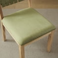 thumbnail image 3 of Ktaxon 2 PCS Dining Chairs, Farmhouse Padded Chairs, Rattan Upholstered Seating for 2, Solid Rubber Wood, Natural Green, 3 of 8