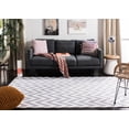 thumbnail image 3 of Safavieh Dhurries Bentley Geometric Area Rug, Purple/Ivory, 8' x 10', 3 of 11