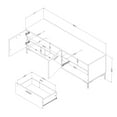 thumbnail image 3 of South Shore Musano, Urban Modern TV Stand, 60" Brown, 3 of 14