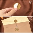 thumbnail image 4 of 60pcs Adhesive Wax Seal Stickers Butterfly Wax Seal Stamp Stickers Self Adhesive Gold Vintage Wax Seal Envelope Stickers, 4 of 7