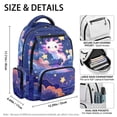 thumbnail image 3 of Jeiento Axolotl Backpack for Girls 7-8 Years Old 17 Inch Starry Sky School Backpacks Portable Handle Bookbags for Big Girls Back to School Gifts Casual Daypack, 3 of 7