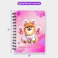 thumbnail image 5 of Faith Love Hope Pomeranian Breast Cancer Awareness Survivor Spiral Bound Journal Pom Dog Lover Gifts 5x7in Spiral Notebook - 02017, 5 of 5