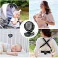 thumbnail image 4 of Momcozy Portable Stroller Fan with Clip | 4-Speed Mini-Fan for Carrier | Personal Fans Ultra Light 0.26lb | Gaps ≤4.5mm | Handheld Cooling | Rechargeable Rotate for Diaper Backpack/Table/Chair, 4 of 8
