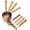 Copper, variant on Measuring Cups and Spoons Set of 8, Stainless Steel Measuring Cup with Wooden Handle, Kitchen/Food/Liquid/Baking (Copper)