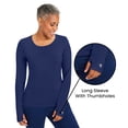 thumbnail image 3 of Healing Hands Knits Women's Mackenzie Tee 's Long Sleeve Medical Scrub Tee, 3 of 9