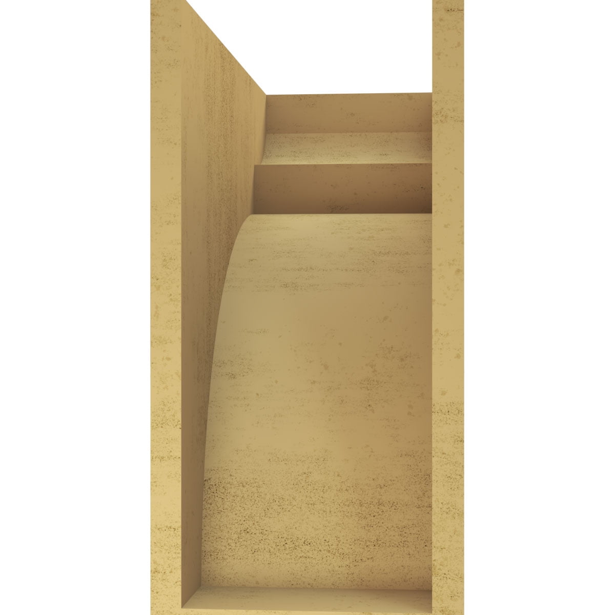 10"W x 20"D x 20"H Classic Yorktown Rough Cedar Woodgrain TimberThane Corbel, Primed Tan