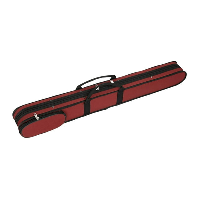 pitrice String Bass Bow Box Portable Padded Bow Bag for Outdoor Performances Camping Red Red 84x10x7cm