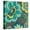 Canvas, variant on Art.com Floral Assortment Teal on Dark Grey Crop I Art Print by Hugo Wild, 16" x 16"