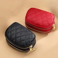 thumbnail image 4 of Factory Direct Sales New Diamond Embroidery Coin Purse Key Ring Storage Bag Double Zipper Large Capacity Card Holder For Women, 4 of 9
