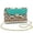 Aztec Tribal, variant on Aztec Tribal Leather Crossbody Bags for Women Soft Trendy Leather Quilted Shoulder Bag with Chain Strap Exquisite Practical Quilted Crossbody Purse for Women