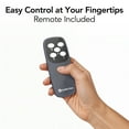 thumbnail image 4 of Comfort Zone 36” Tower Fan with Remote Control and Timer, White, 4 of 8