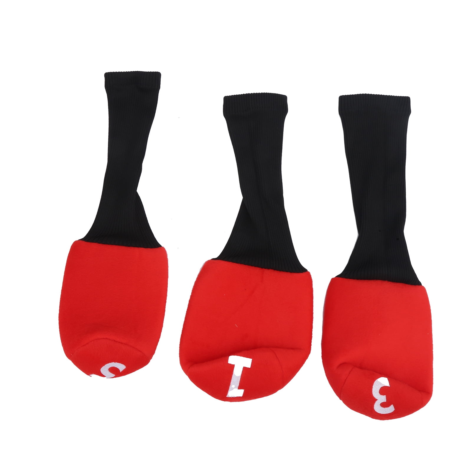 3pcs Durable Head Golf Cover Headcover Clubs Cover Protector for Driver Fairway Wood Head