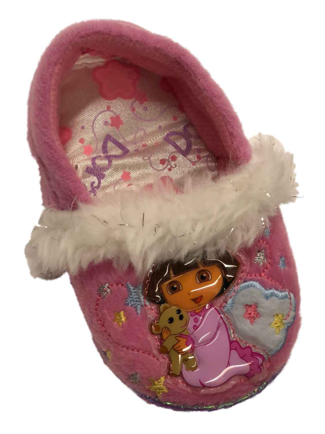 Nick Jr. - Toddler Girls Pink Dora The Explorer Loafer Style Slippers