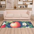 thumbnail image 2 of Yayeee Runner Rug for Bedroom 2'x6' Machine Washable Hallway Non Slip Mat, Blue Apple Pattern, 2 of 8