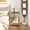 Natural, variant on Retro Style Nightstand with Drawer and Open Shelf for Bedroom, Bedside Table with Turned Legs and Metal Handle,Natural