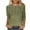 SY1_Army Green, variant on Meichang 3/4 Length Sleeve Womens T Shirts Floral Print Crew Neck Tunics Fall Trendy Three Quarter Length Sleeve Casual Dressy Blouses