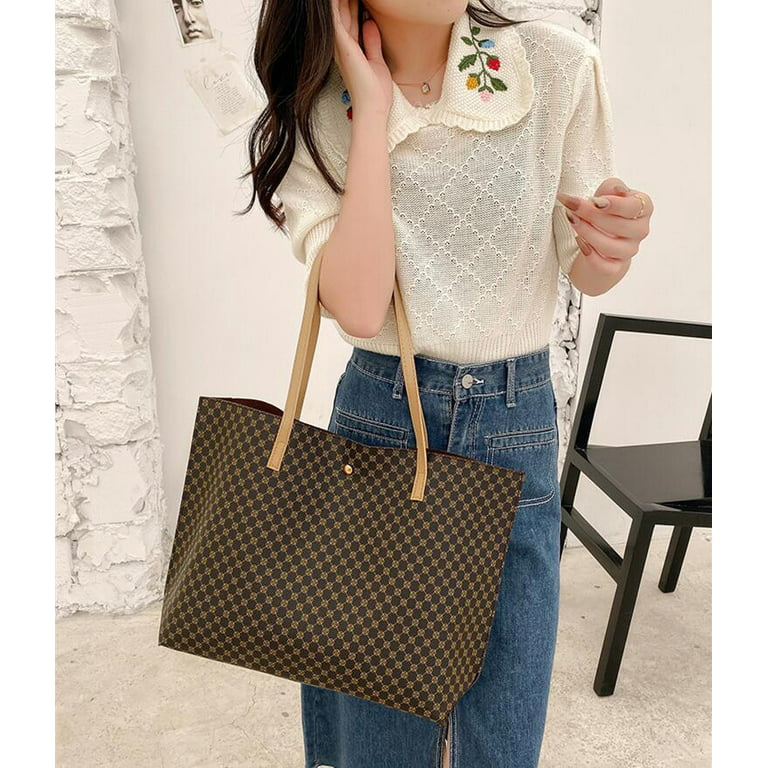 Light Brown Faux Leather Side Tassel Tote | Wholesale Accessory Market