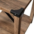 thumbnail image 3 of Rustic Oak 2 Tier Side Table, 3 of 10