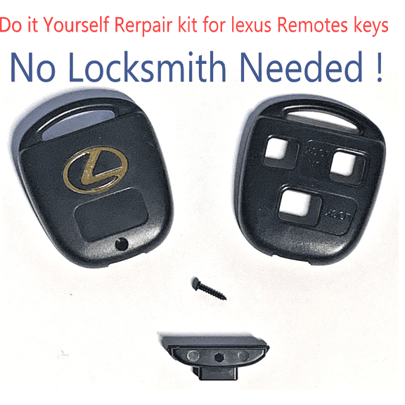 VLS 3 Button Remote Head Key Shell Repair Kit for Lexus ES300