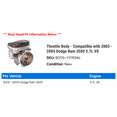 thumbnail image 2 of Throttle Body - Compatible with 2003 - 2004 Dodge Ram 3500 5.7L V8, 2 of 2