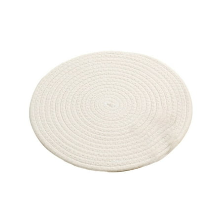 

huaai cushion hand-woven cotton rope anti-scald heat-insulating and heat-resistant home dining table mat and coater f