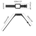 thumbnail image 5 of Para MI Watch Lite 1/2 Bandas Pulsera ajustable Correa de reloj deportiva de silicona, color negro, 5 of 5
