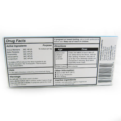 32 Tablet No Jet Lag Remedy Pills Fly Homeopathic Flight Travel Jet Lag  Relief