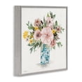 thumbnail image 3 of Stupell Industries Summer Chinoiserie Bouquet Gray Framed Giclee Art design by Carol Robinson, 17 x 17, 3 of 8