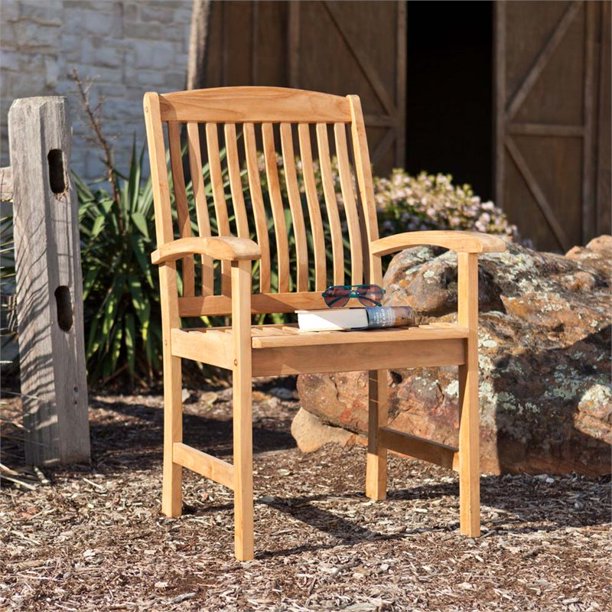 Southern Enterprises Waverly Patio Arm Chair In Light Brown Set Of 2 Walmart Com Walmart Com