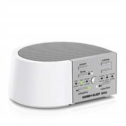 sound+sleep mini global power high fidelity sleep sound machine with ac and battery power, real non-looping nature sounds, fan sounds and white noise