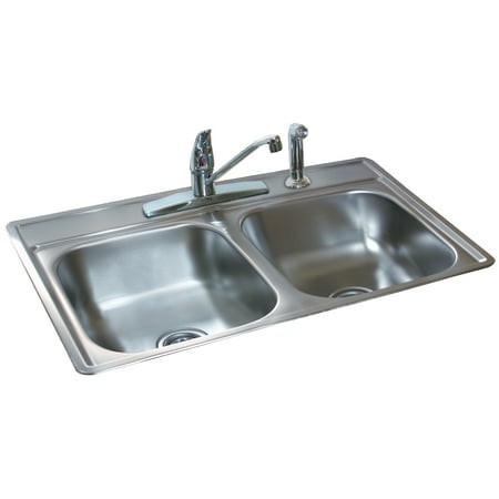 Double Bowl Utility Sink - Fhp FDS654N 6.5
