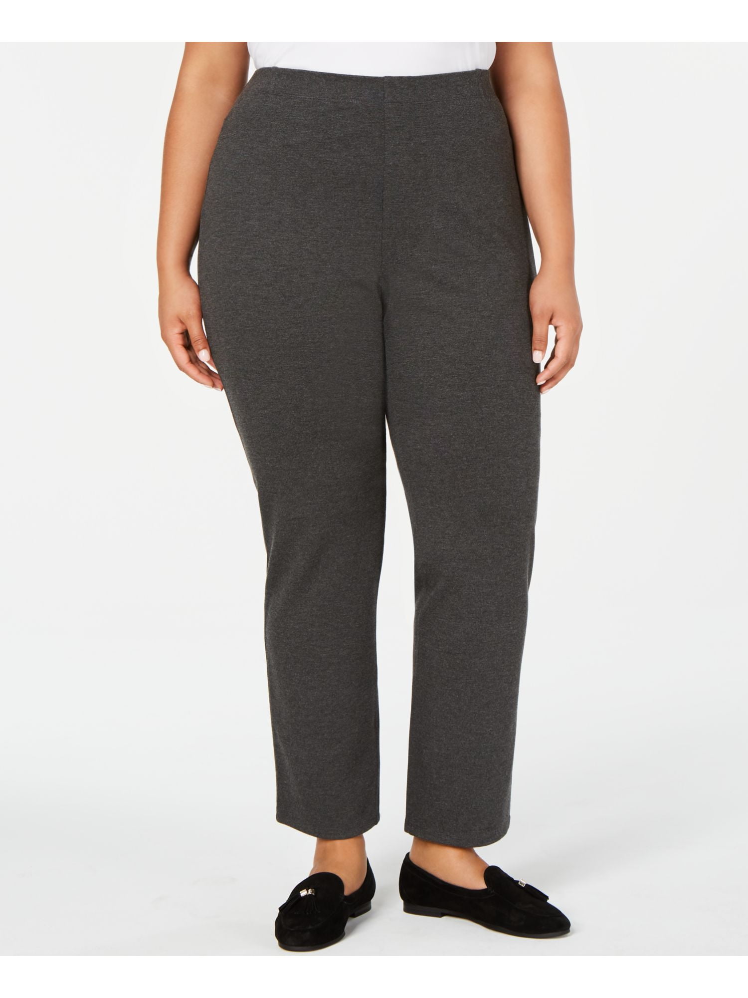 0383 Gray Heather Casual Pants 2X 