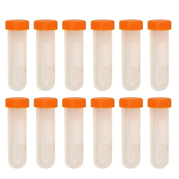 100 Pcs Test Tubes Lids Test Centrifuge Tube Hospital Test Tubes Small Plastic Test Tubes Centrifuge Tube Scale Lab Test Tubes