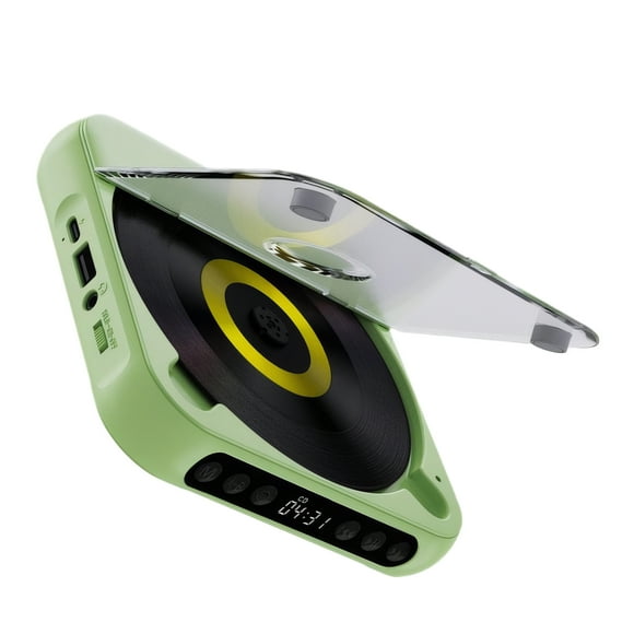 fastboy Portable CD Player With Headphones Small And Portable Enjoy Music Anytime And Anywhere Weight 280g green