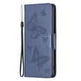 thumbnail image 2 of Wallet Case for iPhone 15, Butterflies Pattern Luxury PU Leather Card Slots Holder Magnetic Flip Folio Cover with Kickstand Soft Silicone Shockproof Protective Case, Blue, 2 of 8