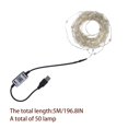 thumbnail image 3 of USB Dot Control Color Copper Wire Lamp String Bluetooth APP Remote Control LED Christmas Tree Lamp String RGBW Christmas Lights Outdoor Snowflake, 3 of 3