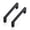 3" hole center-20, variant on Cabinet & Furniture Pulls 30 Pack 5" hole center Matte Black Slim Square Drawer Hardware