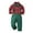 O-Green8680, variant on CUZIBR Toddler Boys Long Sleeve Plaid T Shirt Tops Suspender Pants Child Kids Gentleman Outfits Breathable Dailywear For Child
