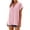 Red, variant on Olyvenn Cotton Short Sleeve Button Down Shirts for Women Gingham Plaid Striped Tops V Neck Casual Loose Blouse Green XL