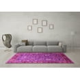 thumbnail image 3 of Ahgly Company Indoor Round Oriental Pink Industrial Area Rugs, 8' Round, 3 of 4